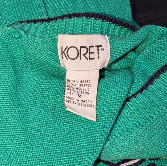 Koret Green Floral Sweater Vest - Picture 4 of 4